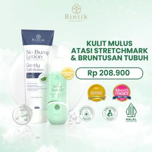 Bundling Anti Stretchmark & Bruntusan Tubuh Stretch Mark Oil 1Pcs + No Bump Lotion 1Pcs