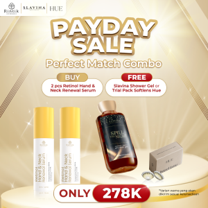 Rintik X Slavina X Hue Special Payday Collaboration - Buy 2 Retinol Hand and Neck Renewal Serum FREE Slavina/Hue Product