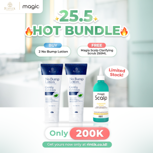 Rintik X Magia - Buy 2 pcs No Bump Lotion FREE Magia Scalp Clarifying Scrub