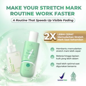Bundling Stretch Mark Serum 1Pcs + Stretch Mark Oil 1Pcs