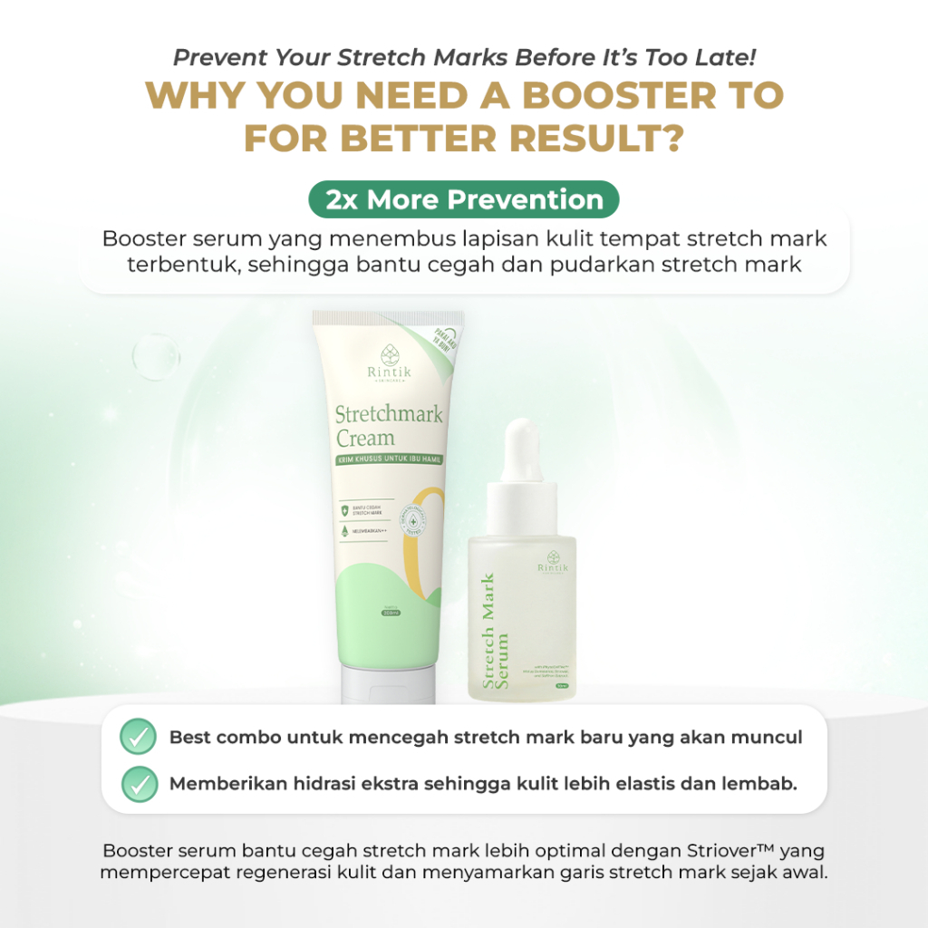 Bundling Stretch Mark Serum 30ml 1 Pcs + Stretchmark Cream 200ml 1 Pcs - Image 2