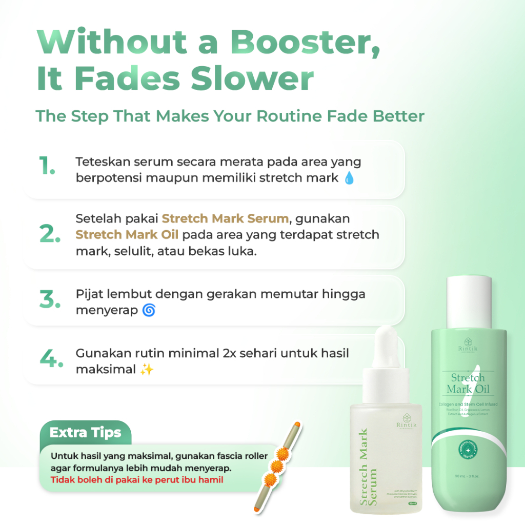 Bundling Stretch Mark Serum 1Pcs + Stretch Mark Oil 1Pcs - Image 5