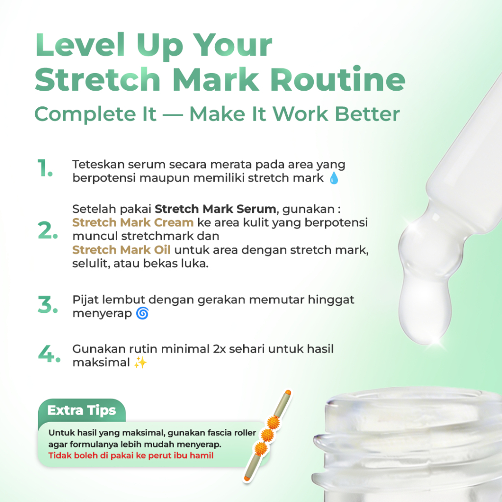 Bundling Stretch Mark Serum 1Pcs + Stretch Mark Oil 1Pcs + Stretch Mark Cream 1Pcs - Image 6