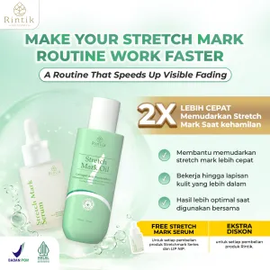 Bundling Stretch Mark Serum 1Pcs + Stretch Mark Oil 1Pcs