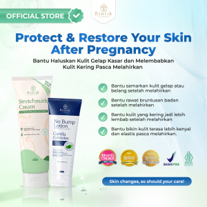 Bundling Rintik Postpartum Skin Recovery — Bantu Rawat Kulit Kasar & Stretch Mark Lebih Tepat Setelah Melahirkan